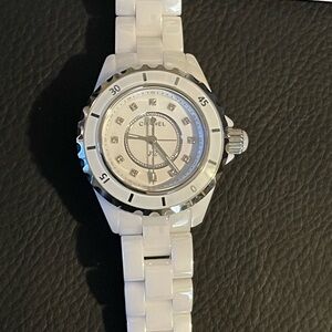 Chanel White Ceramic Watch